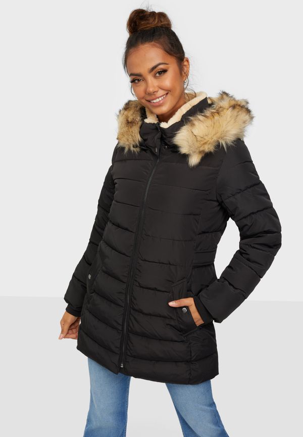 Only - Övriga Jackor - Onlcamilla Hood Fur Coat Otw - Jackor