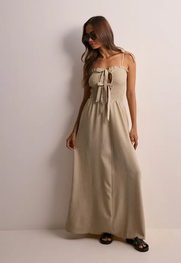 Only - Beige - Onlamahle Reversable Smock Dress Wv