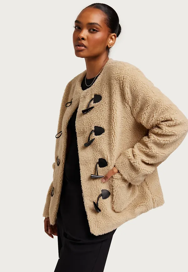 Only - Beige - Onlmandyteddy Duffel Jacket Otw