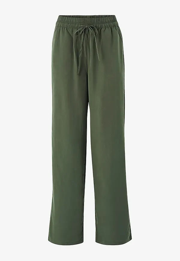 Only - Byxor onlEllen Palazzo Pant - Grön
