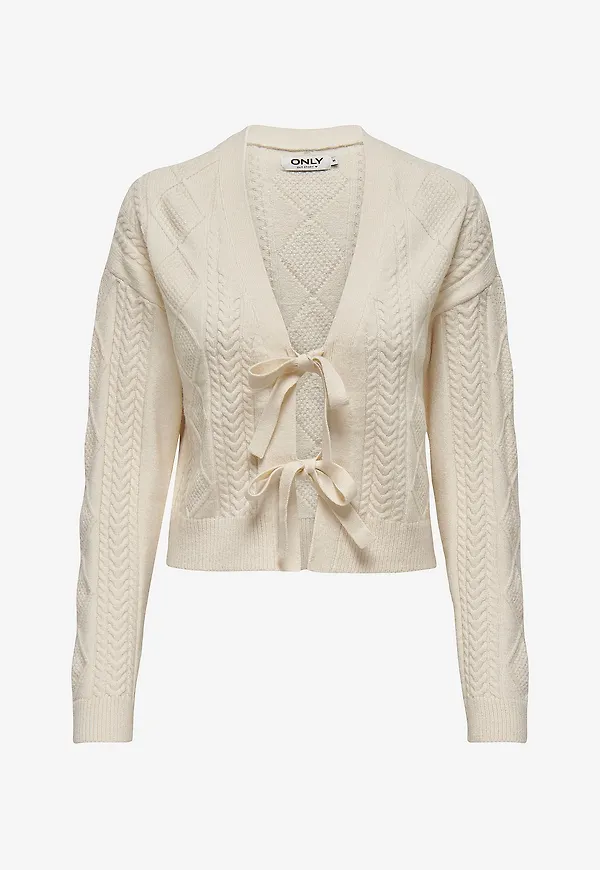 Only - Cardigan onlFia LS String - Vit