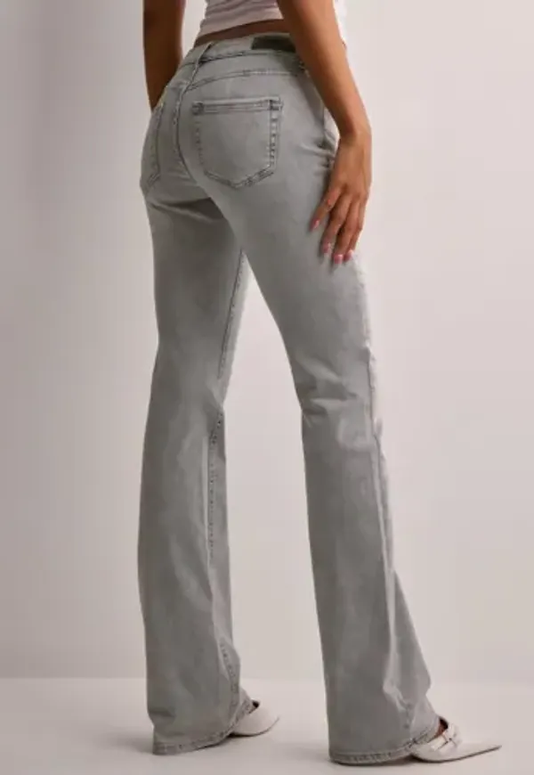 Only - Grå - Onlblush Lw Flared Dnm TAI257