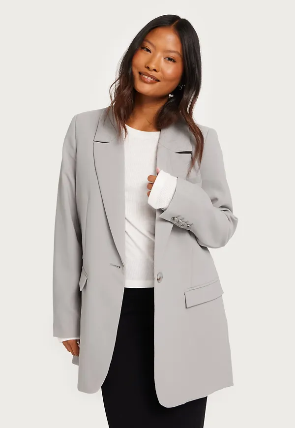 Only - Grå - Onlgry Life Single Breasted Blazer