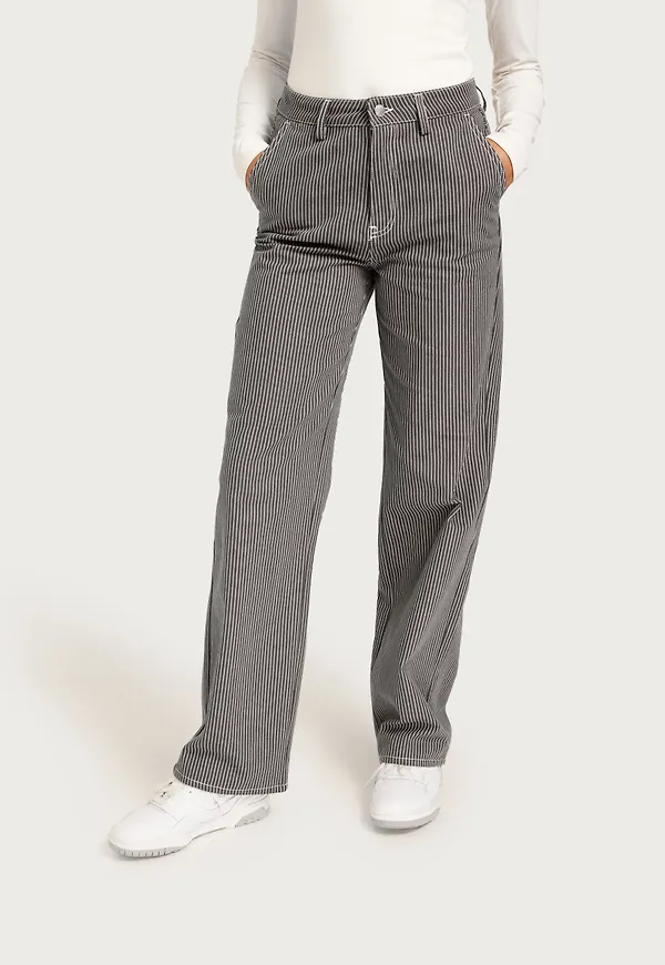 Only - Grå - Onlnehva Hw Straight Pants Pnt