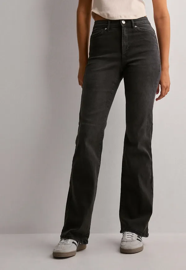Only - Blå - Onlmerle Hw Lon Slit Stripe Skirt C