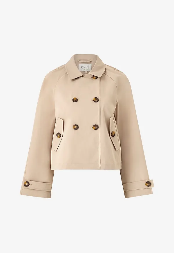 Only - Jacka onlApril Short Trenchcoat - Brun