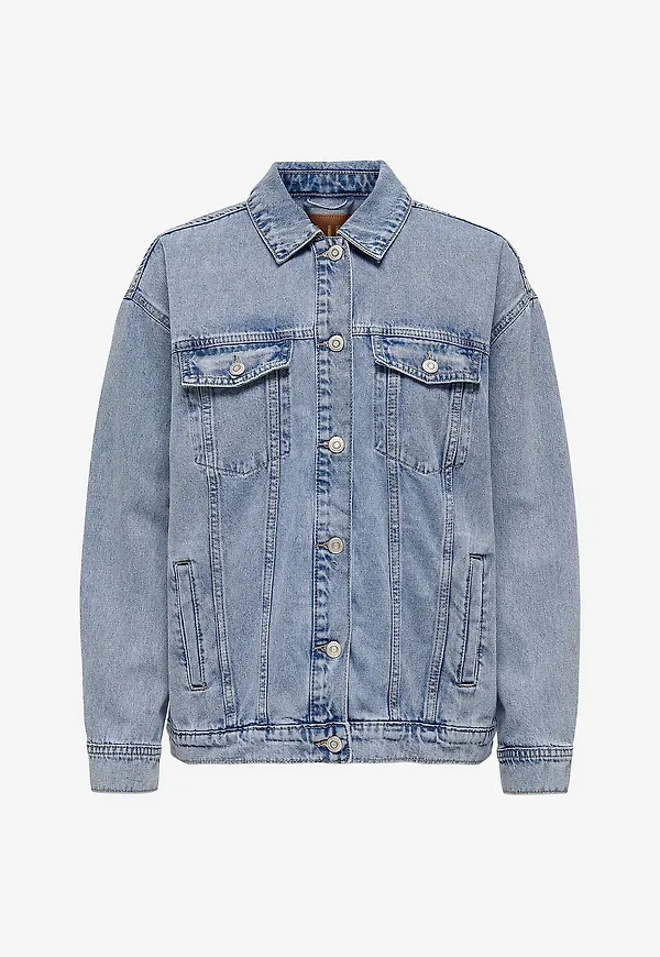 Only - Jeansjacka onlOcean L/S Oversize Jkt Dnm - Blå