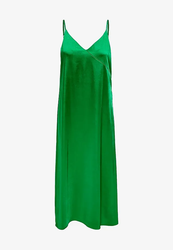 Only - Klänning onlCosmo Slip Midi Dress - Grön