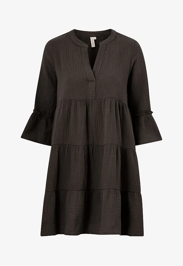 Only - Klänning onlThyra Peplon Dress Wvn - Svart