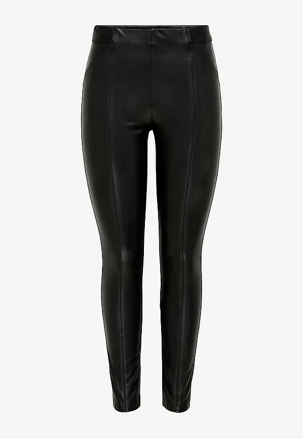 Only - Leggings onlJessie Faux Leather Legging - Svart