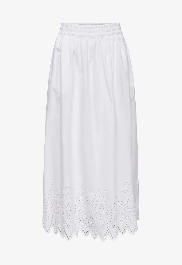 Only - Maxikjol onlTulum Emb Maxi Skirt - Vit