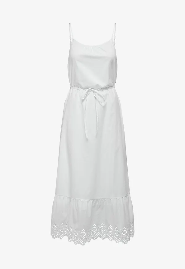 Only - Maxiklänning onlLou Life Emb Strap Ankel Dress - Vit – Ellos