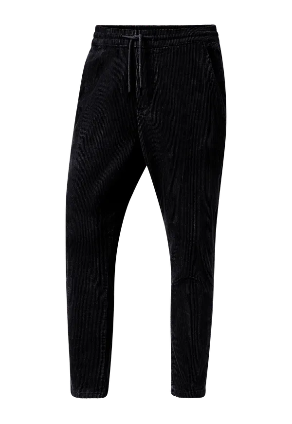 ONLY & SONS - Manchesterbyxor onsLinus Cropped Cord 9912 Pant - Svart - L