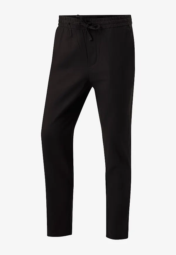 ONLY & SONS - Byxor onsLinus Crop 0007 Cot Lin Pnt - Svart