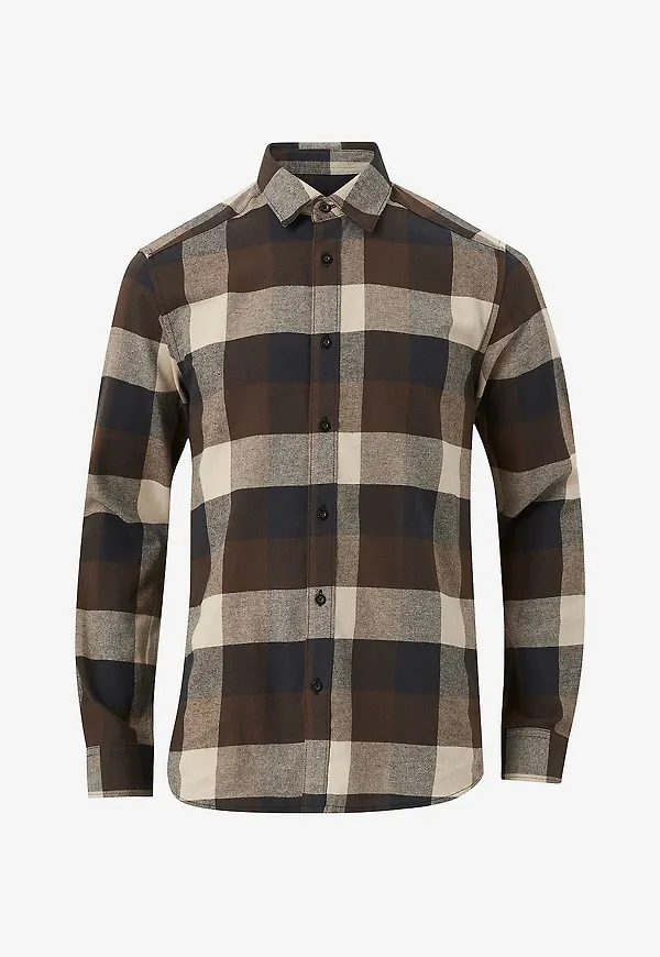 ONLY & SONS - Skjorta onsGudmund LS 3T Check Shirt - Brun