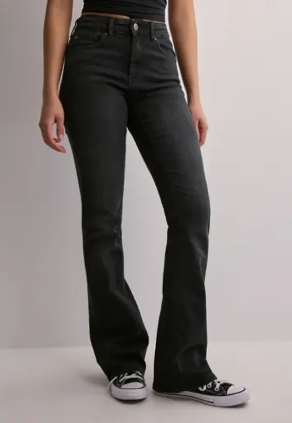 Only - Svart - Onlblush Mid Flared Dnm TAI1099 Noo