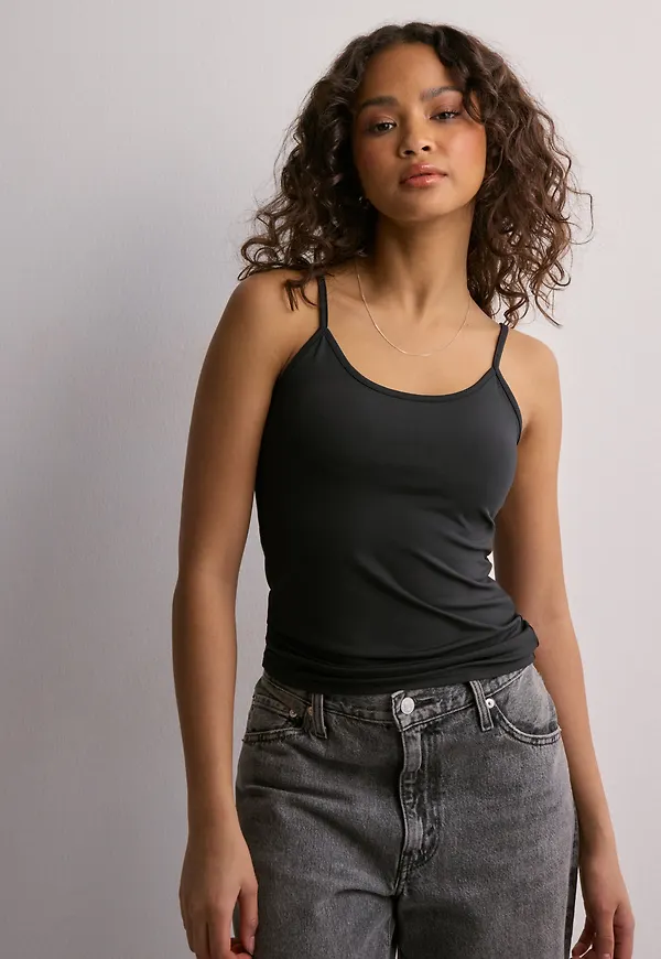 Only - Svart - Onlea S/L New Singlet Jrs Noos