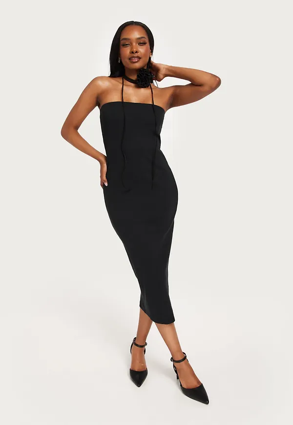 Only - Svart - Onlrenee S/L Bodycon Dress Jrs