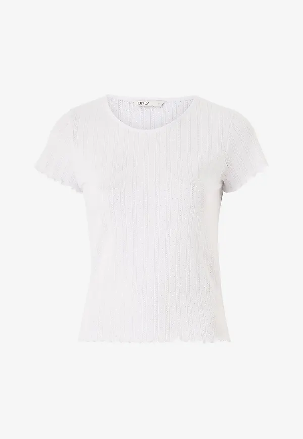 Only - Topp onlCarlotta S/S Top - Vit