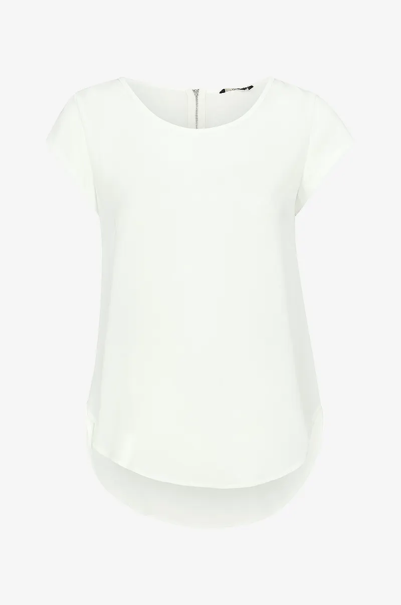 Only - Topp onlVic S/S Solid Top - Vit