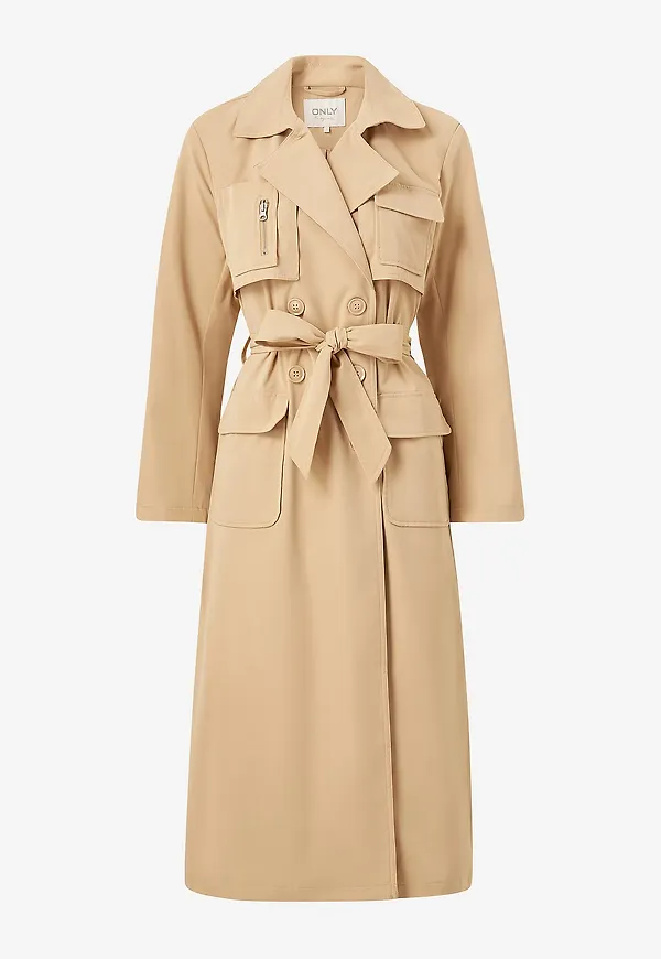 Only - Trenchcoat onlKastanje X-Long Trenchcoat - Brun