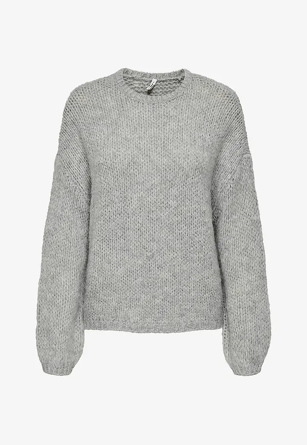 Only - Tröja onlJackie LS Pullover Knt - Grå