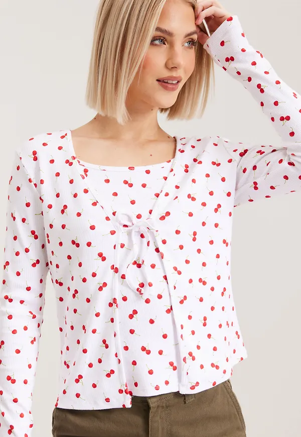 Only - Vit - Onllinas Cardigan/Singlet Cs Jrs