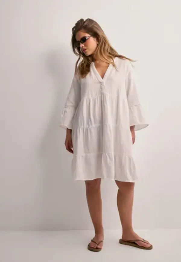 Only - Vit - Onlthyra Peplon Dress Noos Wvn