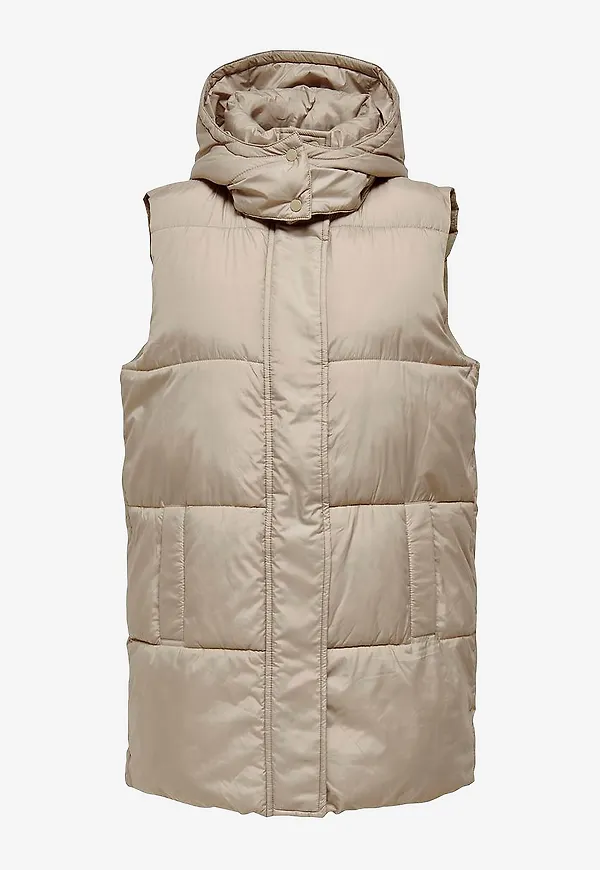 Only - Väst onlDemy Padded Waistcoat - Beige