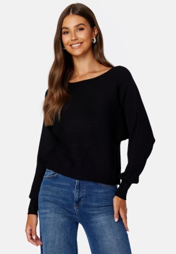 ONLY Adaline Life L/S Short Pullover Knit Black L