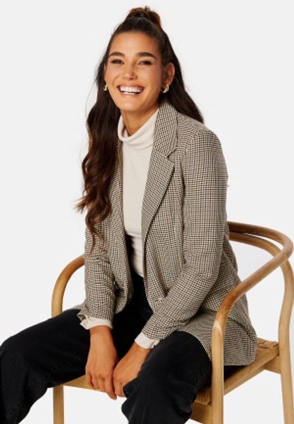 ONLY Adison L/S Check Blazer TLR Cloud Dancer Checks: 42