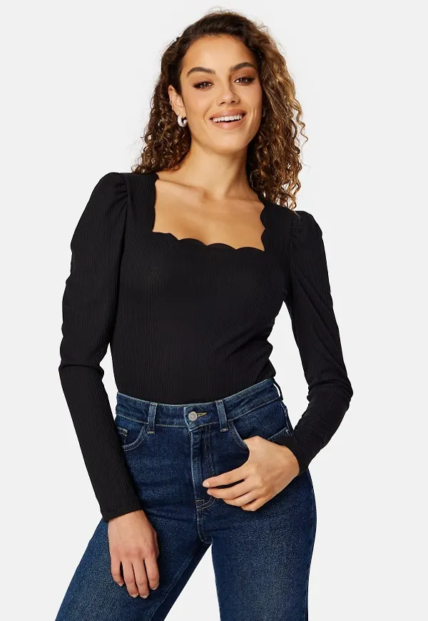 ONLY Alma L/S Top Black M
