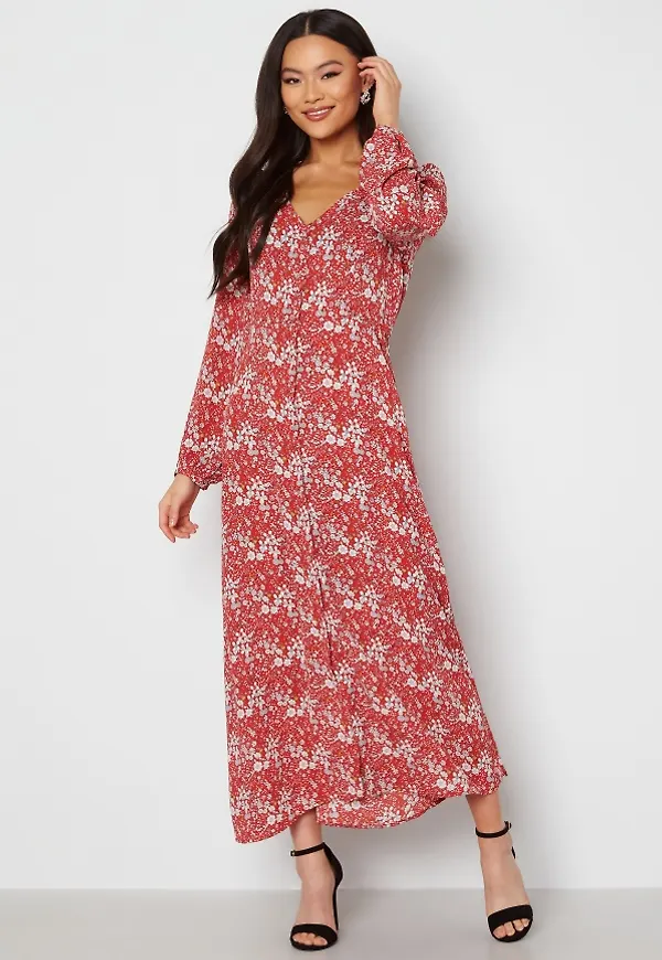 ONLY Alma Life Poly Dress High Risk Red L