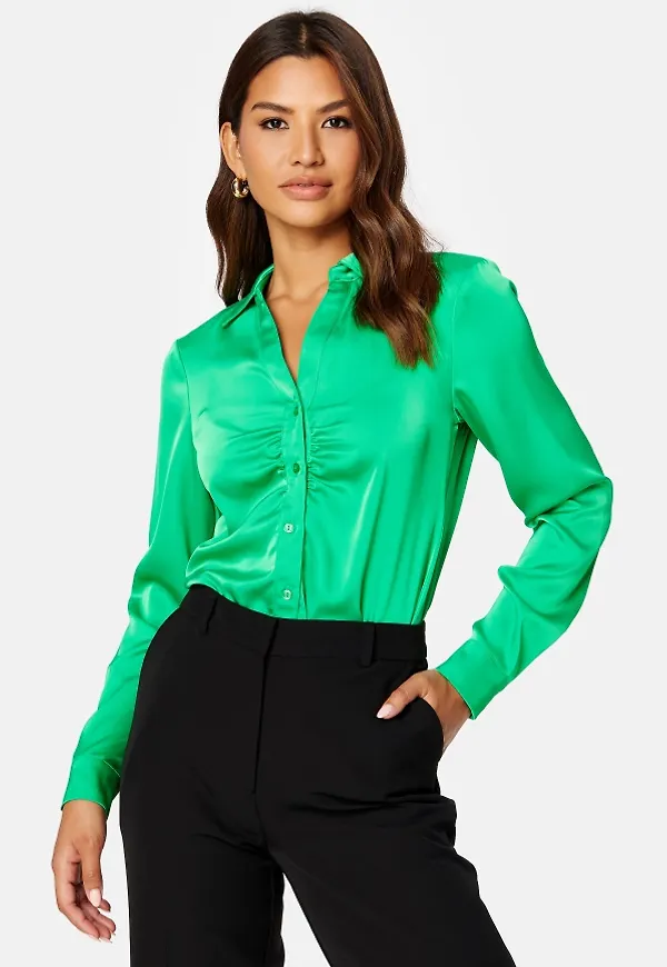 ONLY Amalie LS Shirt Island Green XS