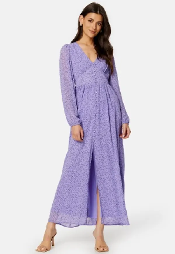 ONLY Amanda L/S Long Dress Paisley Purple AOP:A XL