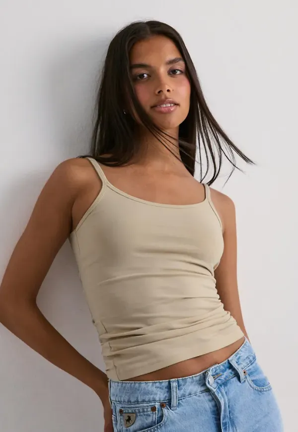 Only - Beige - Onllove Strap Singlet Noos Jrs