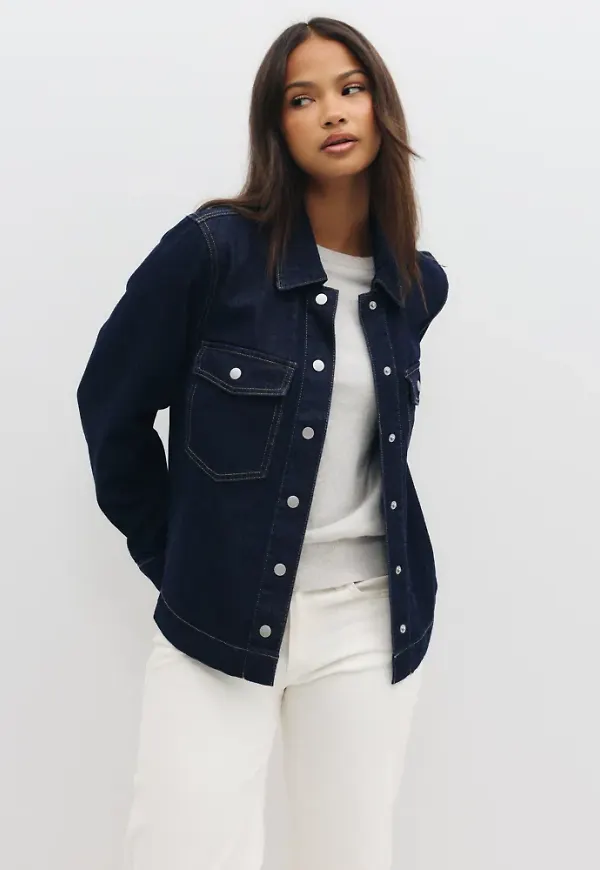 Only - Blå - Onlbelle Ls Shirt Dnm Gua