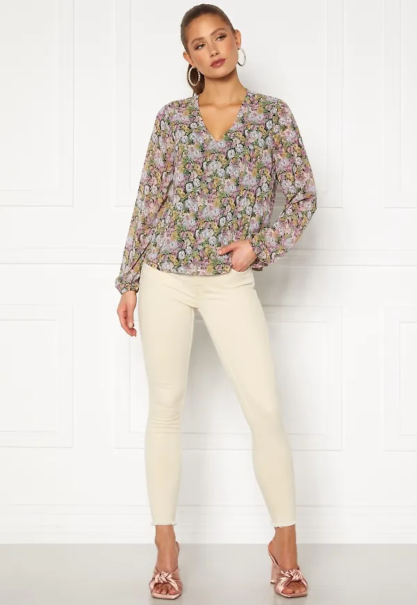 ONLY Blush Mid Ank Raw Jeans Ecru M/32