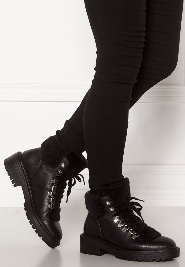 ONLY Bold PU Fur Winter Boot Black 38