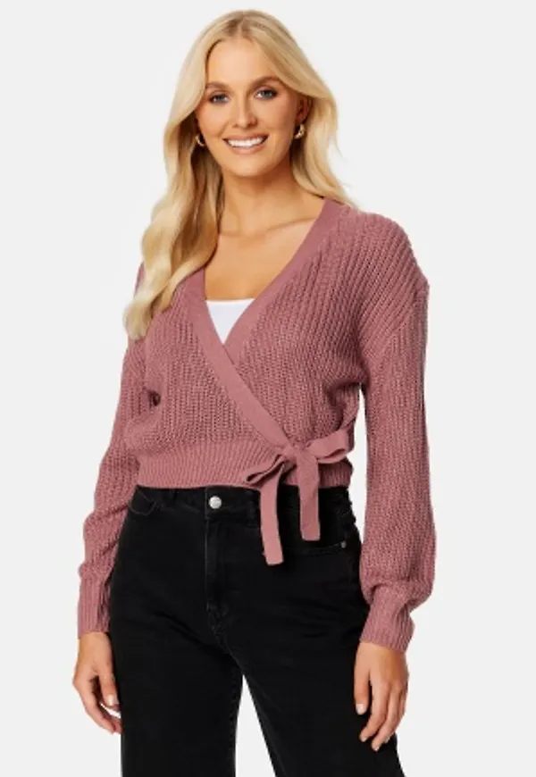 ONLY Breda Wrap L/S Cardigan Nostalgia Rose S