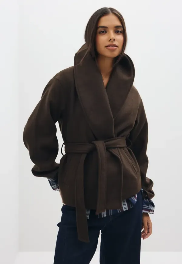 Only - Brun - Onlaugusta Life Short Coat Otw Noos