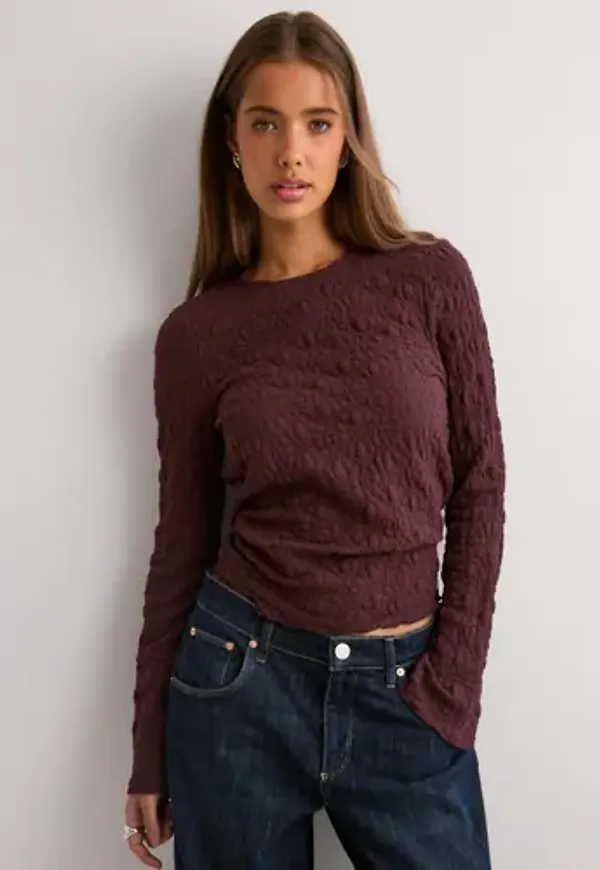 Only - Brun - Onlgiavanna L/S Top Jrs