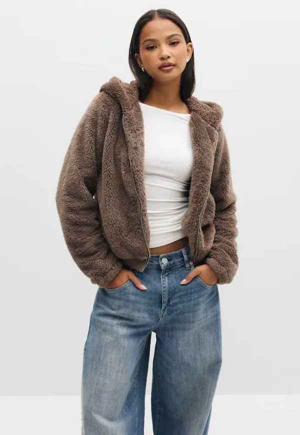 Only - Brun - Onlnewanna Contact Sherpa Jkt Otw N