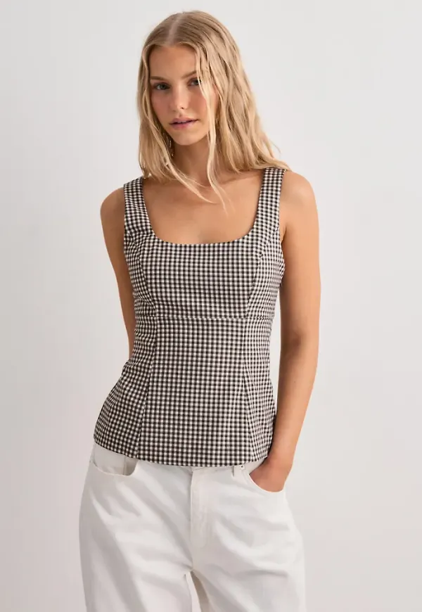 Only - Brun - Onlnoemi Strap Bow Top Tlr