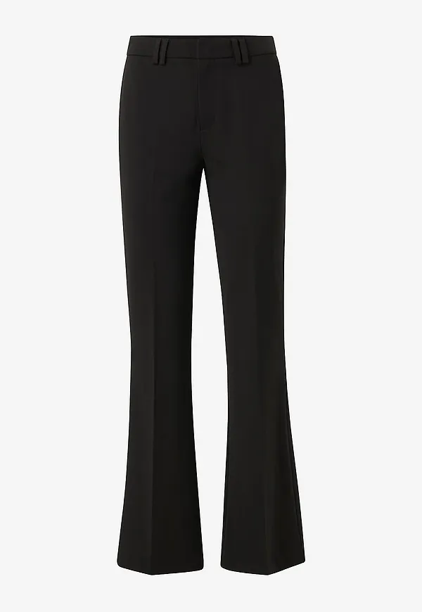 Only - Byxa onlPeach MW Flared Pant - Svart