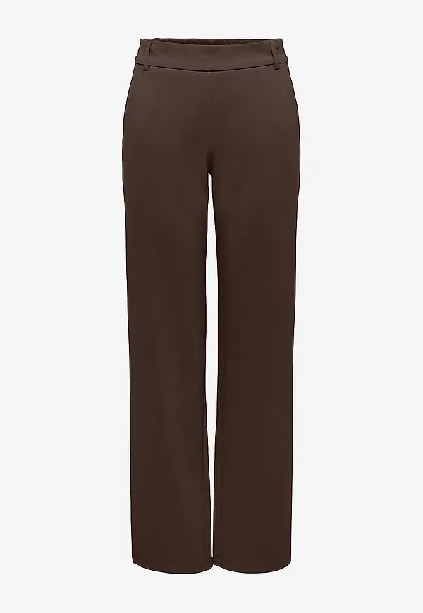 Only - Byxa onlPoptrash Life MW Straight Pant P - Brun