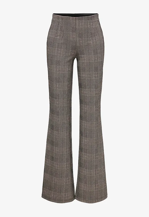 Only - Byxor Onlsoffe Hw Flared Pant Pnt - Grå
