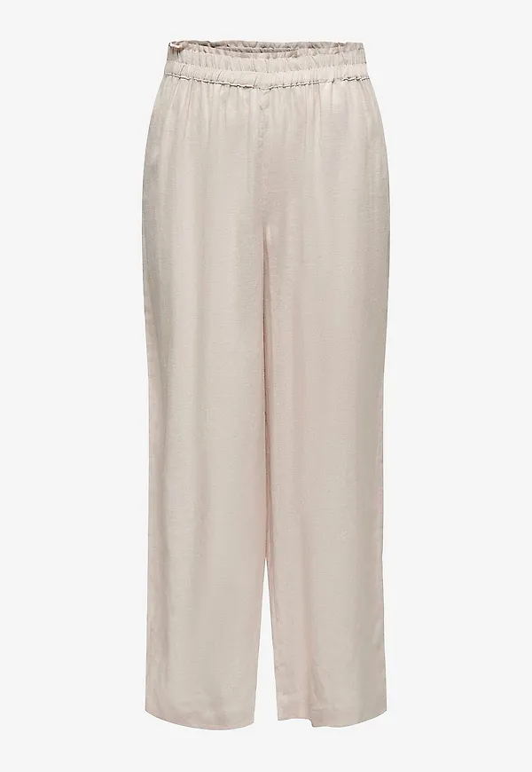 Only - Byxor onlTokyo HW Linen Blend St Pant - Beige