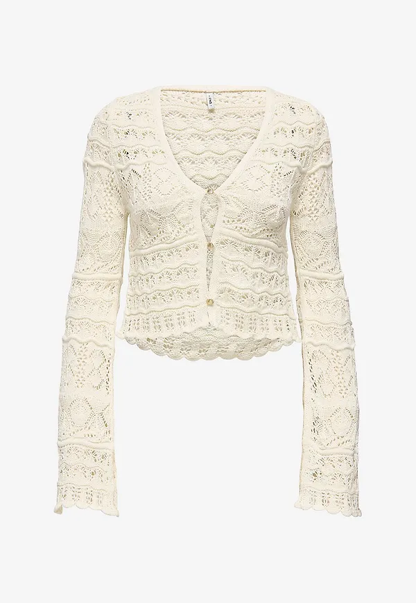 Only - Cardigan onlColette LS V-neck - Grå