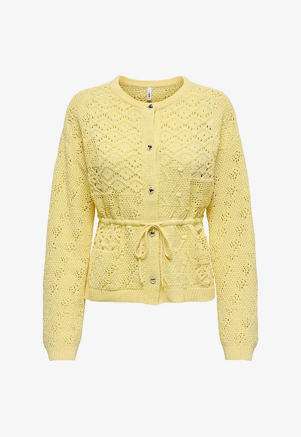 Only - Cardigan onlElke Life LS CC - Gul